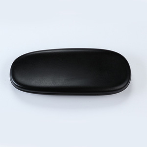 Accoudoir réglable en cuir PU 250x100 mm pour chaises de bureau et de jeu, noir, lot de 2 pièces - Product Image 1