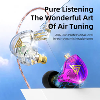 Headset Handsfree Earphone Promo untuk Ponsel Android Universal Earbud Berkabel dengan Mikrofon QKZ AK6 Plus Auricular Deportivo