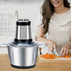 Máy xay thịt điện công suất lớn 2L 3L với lưỡi dao bằng thép không gỉ 304, dùng cho nhà hàng & gia đình, động cơ AC mạnh mẽ - Product Image 4