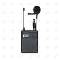 Sistema Inalámbrico Profesional PLL Lavalier Bodypack HC1000, 200 Canales, 55dB SNR, 310dBm, Potencia Ajustable, 1 Año de Garantía