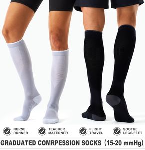 Calcetines de Compresión Personalizables 15-20mmg Alpaca Neuropatía Enfermera Algodón Transpirable Running Trail Calcetines de Compresión - Product Image 6