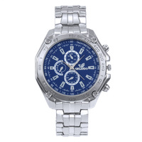 Montre ORLANDO pour homme, style européen et américain, grand cadran, trois aiguilles, bracelet en acier, montre sport en alliage à quartz