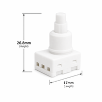 Interruttore a pulsante industriale KAN-42-01 3E4, IP67, in plastica, 0,5A, 14V DC, attuatore bianco, controllo di precisione