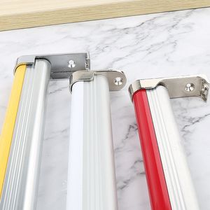 Zinc Alloy Clothes Rod Support 16 Inch Wall Mount Non Detachable <b>Brushed</b> Wardrobe Hardware Cabinet Hanger Bar - Product Image 3