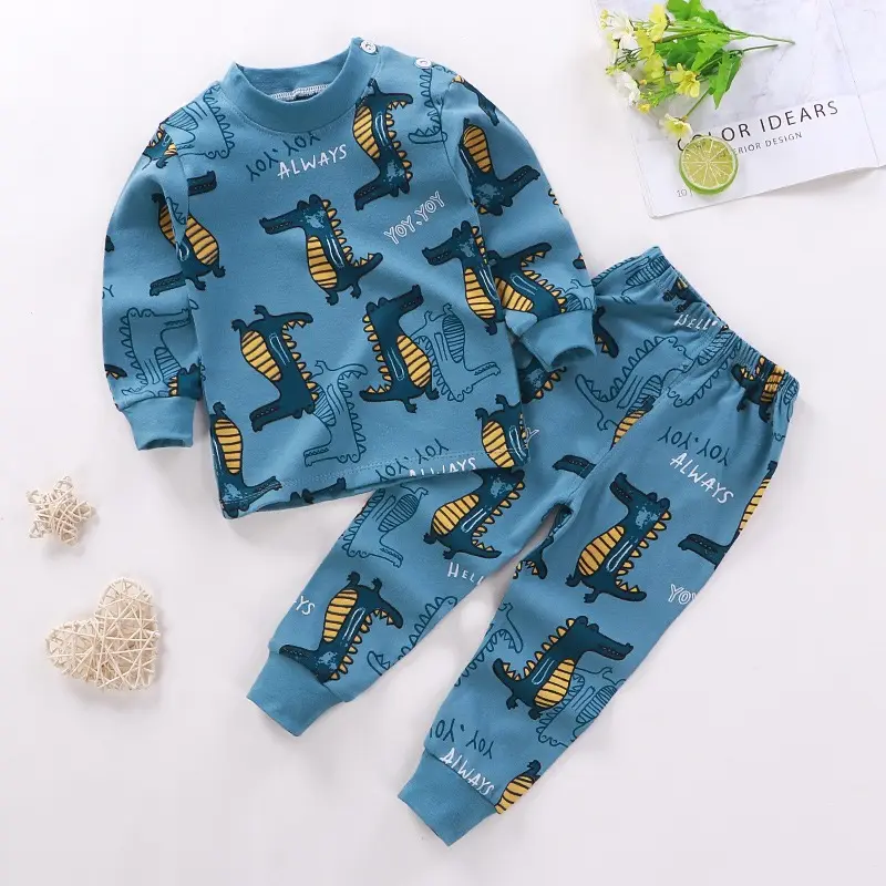 Wholesale Autumn Cotton Long Sleeve Baby Clothes Sets Pants Baby Clothing Sets