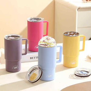 Vaso Térmico de Acero Inoxidable 304 de Doble Capa, 560 ml, con Logotipo Personalizado, Nuevo Diseño, Color Sólido, Antiderrames, Libre de BPA, con Asa - Product Image 1