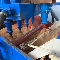 Tamis vibrant de déshydratation de sable de vente chaude avec récupération de sable fin hydro-cyclone
