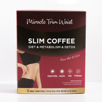 Complément alimentaire naturel à base de plantes à vente chaude en marque privée, Garcinia Fiber B Vitamins, perte de poids, amincissant, café instantané pour femmes