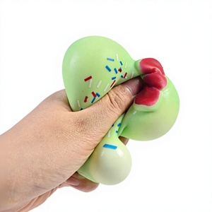 Mini juguetes para apretar con forma de donut, juguetes para aliviar el estrés, juguetes blandos de rebote lento con forma de comida, juguetes de descompresión para niños, juguetes para apretar para relajación de adultos - Product Image 4