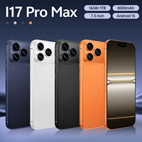Nuevo Teléfono Inteligente I17 Pro Max 5G 2025, Pantalla HD de 6.9 Pulgadas y 90Hz, Cámara Trasera de 108MP, Almacenamiento de 16GB+1TB, Deca-core Snapdragon 800 Global