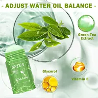 Hoge Kwaliteit Gezicht Olie Control Make Zuiverende Reiniging Effen Groene Thee Stok Vegan Organische Gezichtsmasker Crème Klei Modder