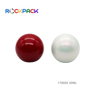 Flaconi Rotondi Bianchi da 30ml per Lozioni, Creme e Fondotinta Liquido con Tappo a Sfera - Product Image 6