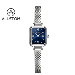 Relojes de Pulsera de Alta Calidad para <span class=keywords><strong>Mujer</strong></span>, Esfera Cuadrada, Correa de Acero, Color Rosa Plateado, Reloj Romano para <span class=keywords><strong>Mujer</strong></span>, Reloj de Pulsera Elegante para Negocios, Esfera Rosa Suave para Chica - Product Image 6