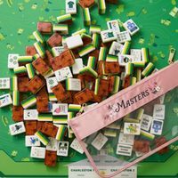 2026 Golf Masters Edition Ensemble de tuiles de Mahjong américain de luxe 160 pièces en acrylique gravé, jeu de casino professionnel américain
