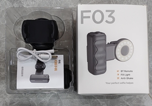 Poignée de stabilisation portable pour téléphone avec télécommande Bluetooth, stabilisateur de caméra sans fil pour selfie avec lumière d'appoint pour téléphones - Product Image 6