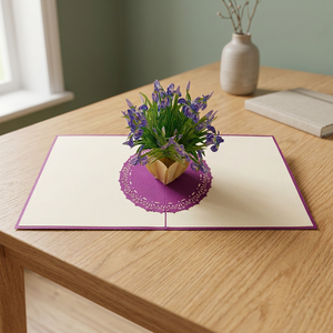 Meilleur choix pour la Saint-Valentin et Thanksgiving : Carte pop-up 3D irisée, artisanale, design personnalisé, artisanat en papier, tendance du Vietnam - Product Image 4