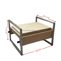 Banc de travail rétractable pour coffre de voiture LB Design & R&D, étagère de rangement pour voiture, table pliante pour pique-nique en plein air, étagère télescopique pliante pour voiture