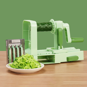 Đa chức năng 4 lưỡi spiralizer linh hoạt & nhỏ gọn có thể gập lại Rau xoắn ốc <span class=keywords><strong>Slicer</strong></span> tốt nhất Veggie Pasta Spaghetti Maker cho thấp - Product Image 5