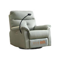 Canapé de salon contemporain en cuir avec coutures losanges et fauteuil inclinable pour cinéma à domicile