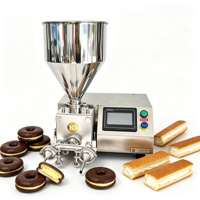 Machine à garnir les gâteaux en couches et les beignets, avec double buse, écran tactile, en acier inoxydable, pour boulangeries et pâtisseries