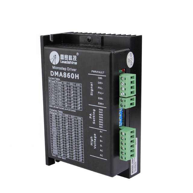 Original Leadshine DMA860H High Speed Stepper Motor Driver Microstep 2 Phase 18-80VAC 2.4-7.2A CNC Router Nema 34