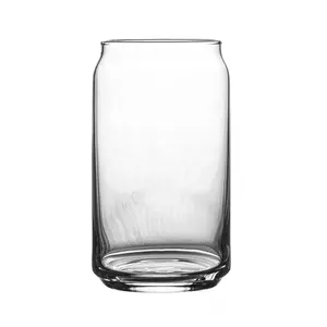 Taza de cristal creativa para bebidas, vaso de bebida de Cola de cristal de 480ml, lista para enviar