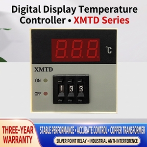 Termostato Digitale XMTD-2001 Tipo <span class=keywords><strong>K</strong></span>/E/PT100/CU50 con Interruttore DIP Regolabile per Forno 220V/380V Opzionale - Product Image 1