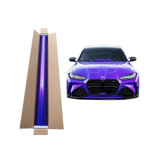 Matériau de qualité supérieure 1.52*15m Explosion violet TPU voiture Wrap vinyle Film auto-cicatrisant Auto Body Wrap haute brillance voiture couleur TPU PPF - Product Image 1