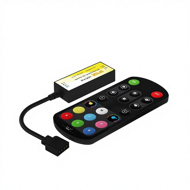 SP113E PWM RGB RF LED Controller High-Frequency Dimming, 2.4G Remote Control