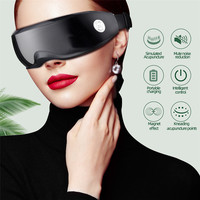 Masseur oculaire chauffant électronique rechargeable avec double moteur de vibration, appareil de relaxation oculaire confortable et efficace