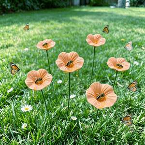 Ornement <span class=keywords><strong>de</strong></span> bureau transfrontalier en céramique fait main, bouquet <span class=keywords><strong>de</strong></span> marguerites éternelles artificielles en forme <span class=keywords><strong>de</strong></span> ruche, décoration <span class=keywords><strong>de</strong></span> jardin créative - Product Image 2