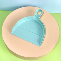 JY1901 Ensemble balai et pelle de table 2-en-1 en plastique PP avec poignée et poils doux, écologique