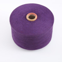Motif brut de haute ténacité de fil de chaussette en polyester mélangé de coton recyclé certifié OE pour le tissage