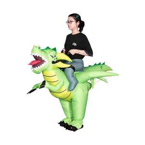 Halloween Disfraz <span class=keywords><strong>De</strong></span> Dinosaurio Inflable T-rex Mascotte Dino Costume <span class=keywords><strong>Trex</strong></span> Blow up Costume Gonflable T Rex Dinosaure Costume pour Adulte - Product Image 2