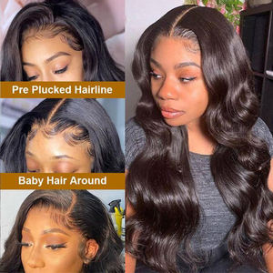 Vendedor de pelucas de encaje Original, cabello humano virgen brasileño rizado, cutícula HD, peluca de encaje suizo, venta al por mayor - Product Image 2