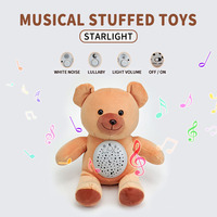 Machine à Sons Apaisants Portable 2026 Huggable Bear Sleep Buddy avec Nages Blanches et Berceuses, Fonctionnant avec 2 Piles AA – Cadeau Idéal pour Bébé