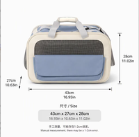 Sac de transport pour animaux de compagnie en maille respirante, pliable, pour chat et chien, sac de voyage portable à parois souples pour petits chiens et chats