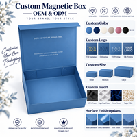 Boîte magnétique pliable personnalisée OEM avec plateau en mousse EVA découpé pour l'emballage de lunettes, étui à lunettes, outil de nettoyage et kit de voyage