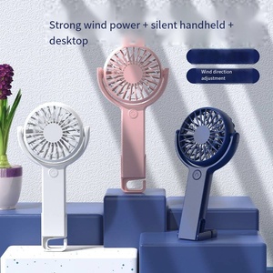 Ventilador de Mano Giratorio con Gancho para Escritorio, Modelo 2025, Cinco Velocidades, Portátil, Recargable por USB, Mini Ventilador para Alimentos de Bebé, Venta al Por Mayor - Product Image 5
