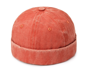 Tùy Chỉnh Mùa Hè Màu Rắn Không Vành Mũ Dome Chủ Nhà Hat Cá Tính Retro Phong Cách Ngoài Trời Rửa Denim Vải Mũ Cho Nam Giới - Product Image 4