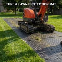 Tapis de protection au sol en PEHD économiques, planches d'accès en PE rentables pour les entrepreneurs généralistes (vente en gros)