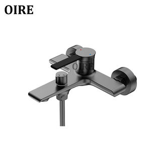 Fábrica de China Diseño moderno Mango de zinc Cabezal de <span class=keywords><strong>ducha</strong></span> de latón Agua fría caliente Baño Fregadero Mezclador Lluvia Pulido Grifo de la bañera Mezclador - Product Image 4