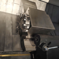 Tour CNC à banc incliné horizontal TCK50, robuste, à broche unique, haute précision, Chine