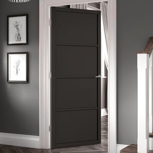 Venta al por mayor de fábrica, puertas interiores de madera, puerta empotrada de núcleo sólido, puertas de madera insonorizadas para dormitorio - Product Image 4