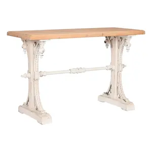 Table console MDF FIR 120x50x77 blanchie - Product Image 2
