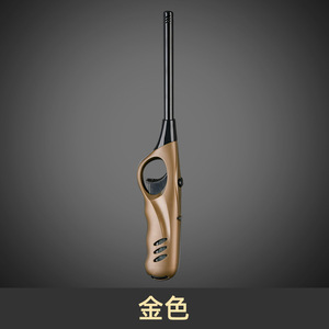 Briquet à gaz extérieur en acier inoxydable rechargeable par USB, torche à jet sans flamme coupe-vent pour barbecue, cuisine, bougies - Product Image 3