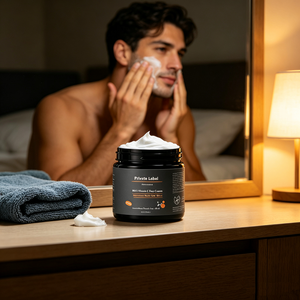 Crème hydratante pour le <span class=keywords><strong>visage</strong></span> à la vitamine C pour <span class=keywords><strong>homme</strong></span>, marque privée, ingrédients naturels, améliore les ridules, éclaircit, raffermit la <span class=keywords><strong>peau</strong></span> pour les soins quotidiens du <span class=keywords><strong>visage</strong></span> - Product Image 6