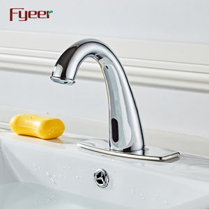 Fyeer latón cromado baño sin contacto Sensor automático con grifo mezclador <span class=keywords><strong>de</strong></span> agua Válvula <span class=keywords><strong>de</strong></span> - Product Image 2