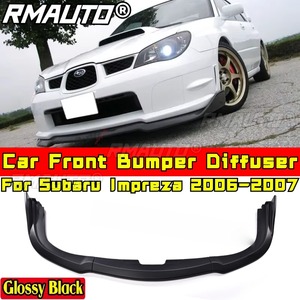 Front Bumper Cover Compatible with Subaru Impreza 2006-2007 Body Kit Front Diffuser <b>Splitter</b> Lip Car Accessories - Product Image 1