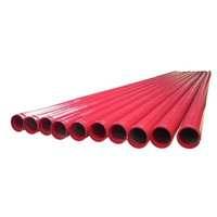 Tuyaux de structure en acier au carbone peints en rouge ASTM A53 ERW pour la lutte contre les incendies de Tianjin Baolai Steel UL/FM